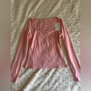 Reoria Soft Pink Long Sleeve Tee